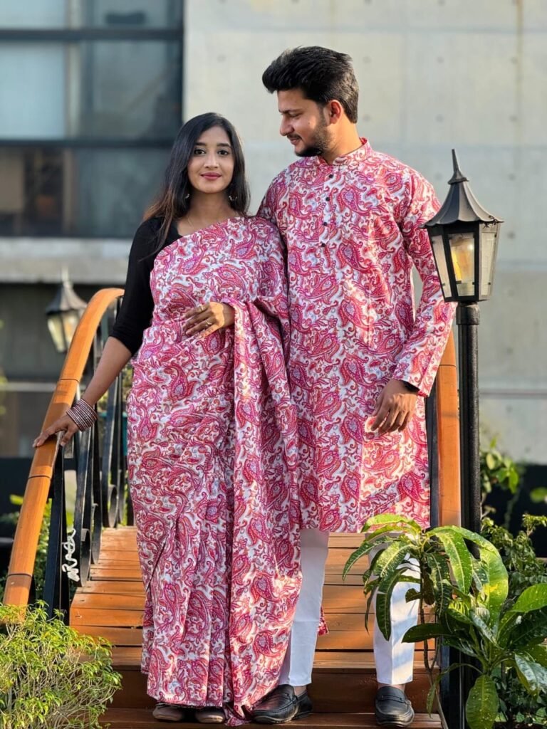 ​💖 প্রিমিয়াম কটন মিক্স ডিজিটাল প্রিন্ট কাপল সেট 💖