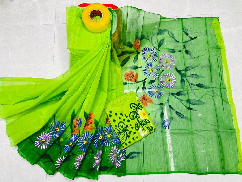 ট্রেডিশনাল হ্যান্ড প্রিন্ট কাপল সেট