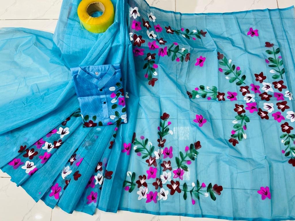 ট্রেডিশনাল হ্যান্ড প্রিন্ট কাপল সেট