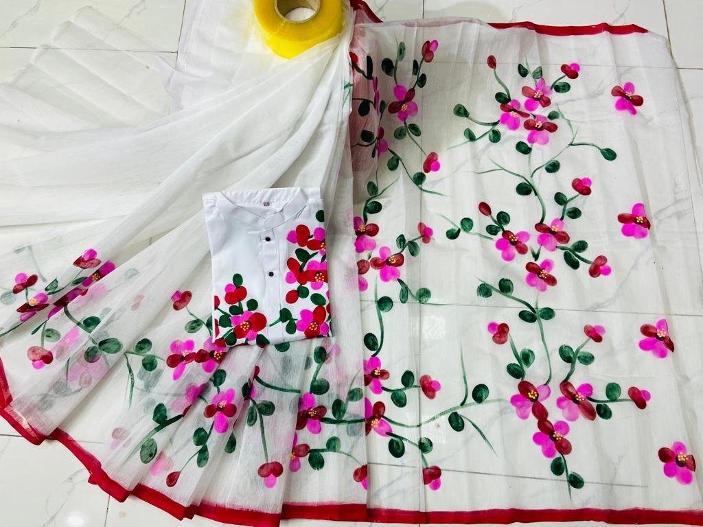 ট্রেডিশনাল হ্যান্ড প্রিন্ট কাপল সেট