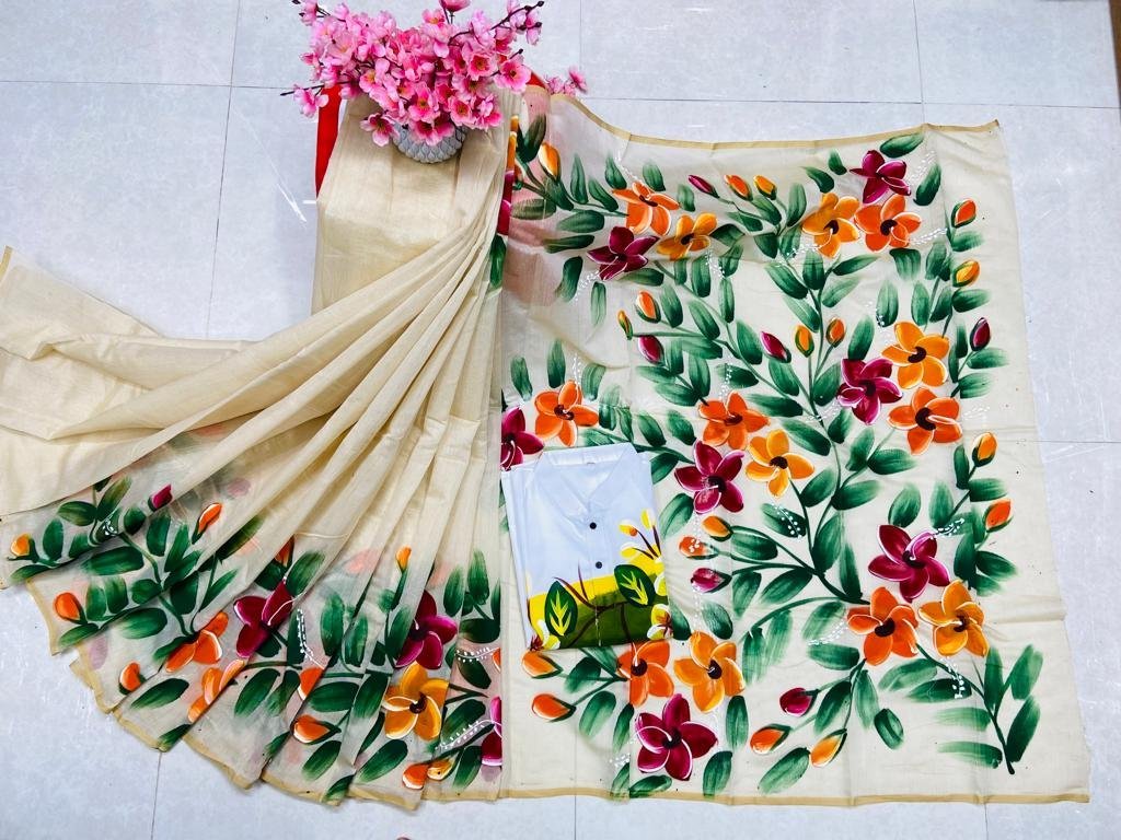 ট্রেডিশনাল হ্যান্ড প্রিন্ট কাপল সেট