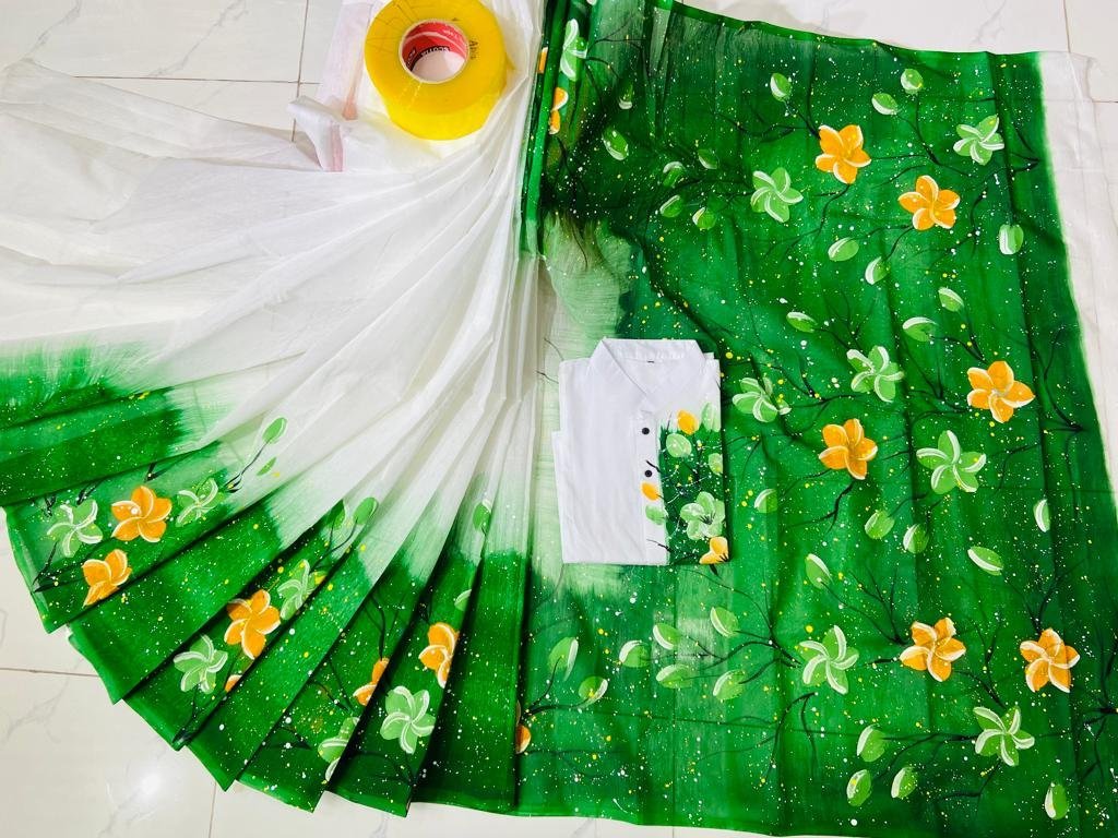 ট্রেডিশনাল হ্যান্ড প্রিন্ট কাপল সেট