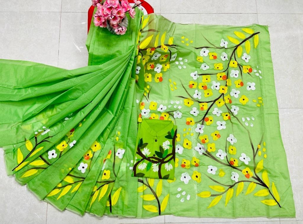 ট্রেডিশনাল হ্যান্ড প্রিন্ট কাপল সেট
