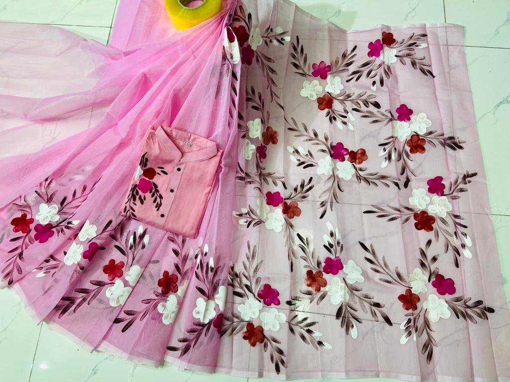 ট্রেডিশনাল হ্যান্ড প্রিন্ট কাপল সেট