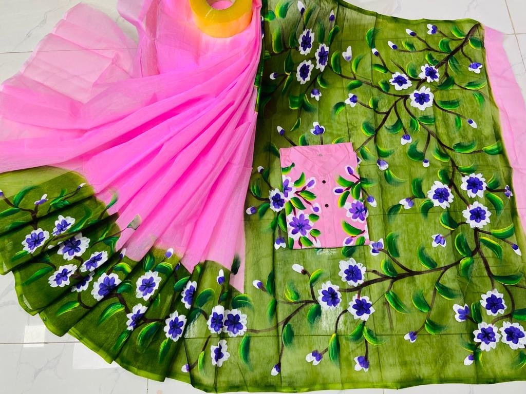 ট্রেডিশনাল হ্যান্ড প্রিন্ট কাপল সেট