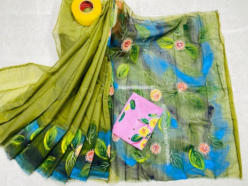 ট্রেডিশনাল হ্যান্ড প্রিন্ট কাপল সেট