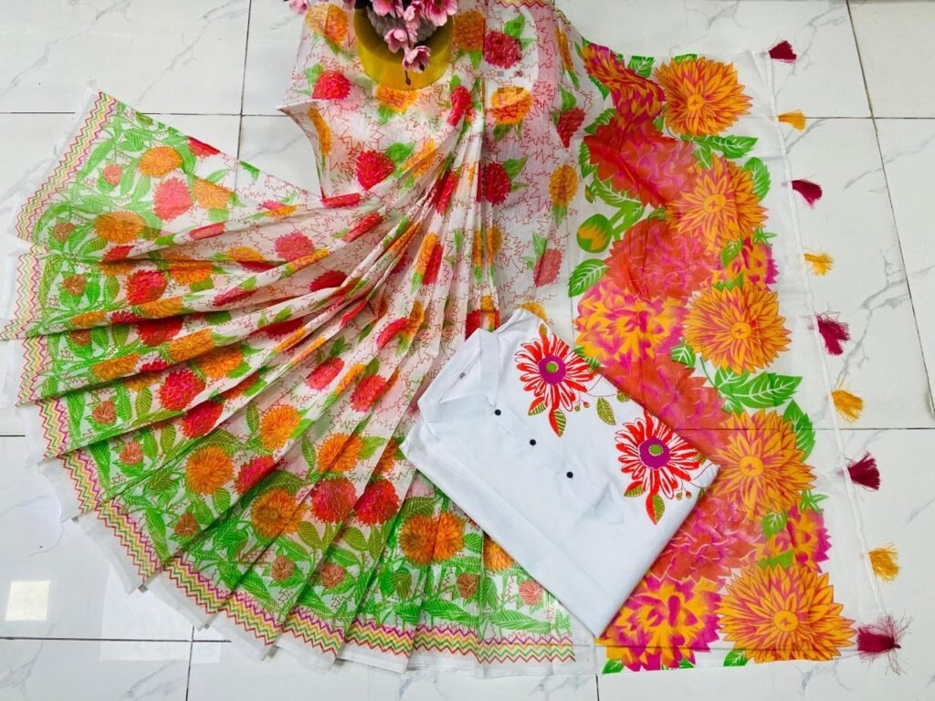 কাপল ড্রেস শাড়ি পাঞ্জাবি