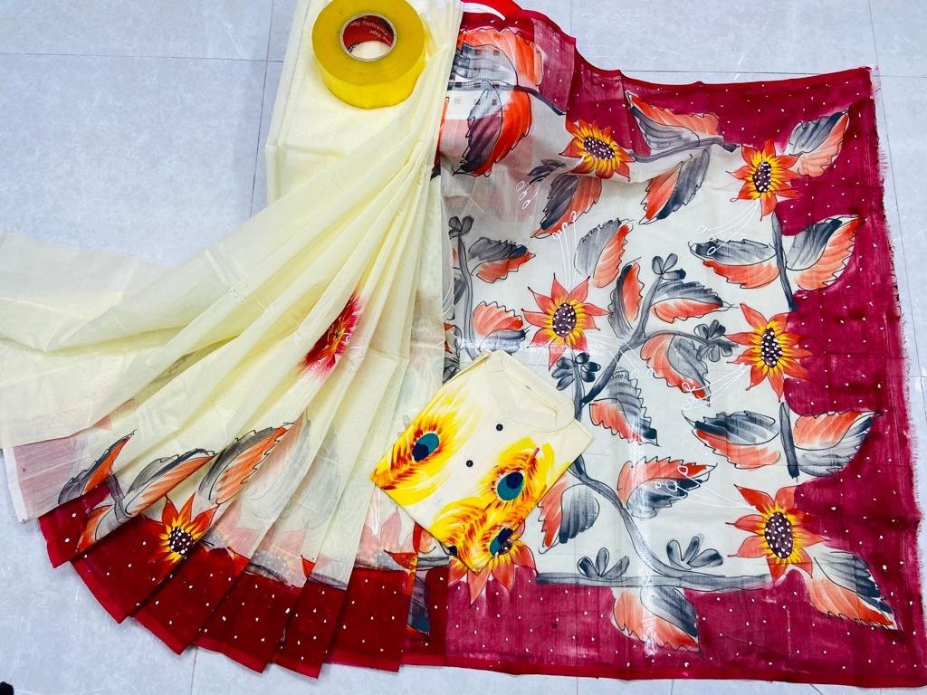 ট্রেডিশনাল হ্যান্ড প্রিন্ট কাপল সেট