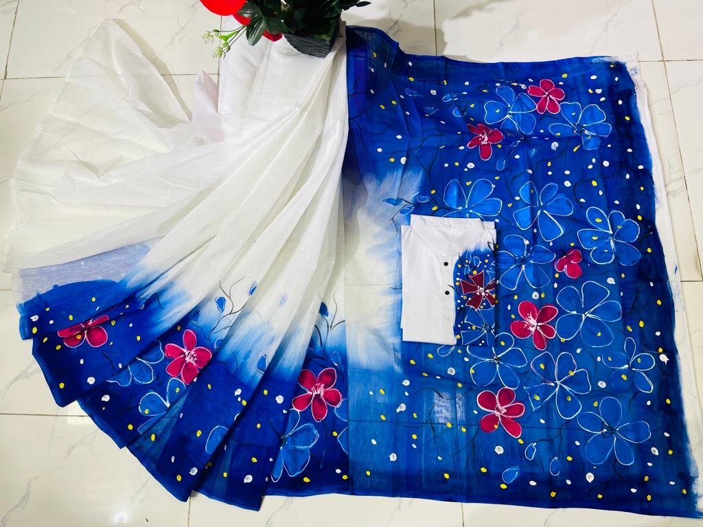 ট্রেডিশনাল হ্যান্ড প্রিন্ট কাপল সেট