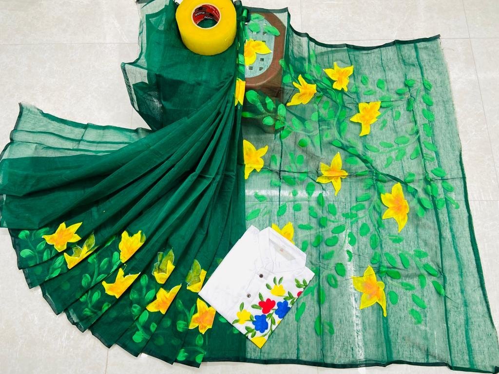 ট্রেডিশনাল হ্যান্ড প্রিন্ট কাপল সেট