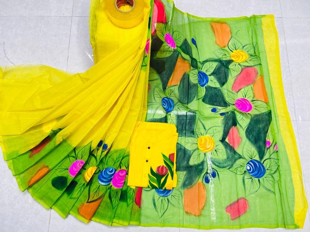 ট্রেডিশনাল হ্যান্ড প্রিন্ট কাপল সেট