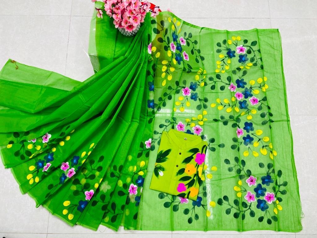 ট্রেডিশনাল হ্যান্ড প্রিন্ট কাপল সেট